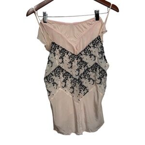 Linda Hartman Intimates Cami Set in light Blush Pink and Black elegant